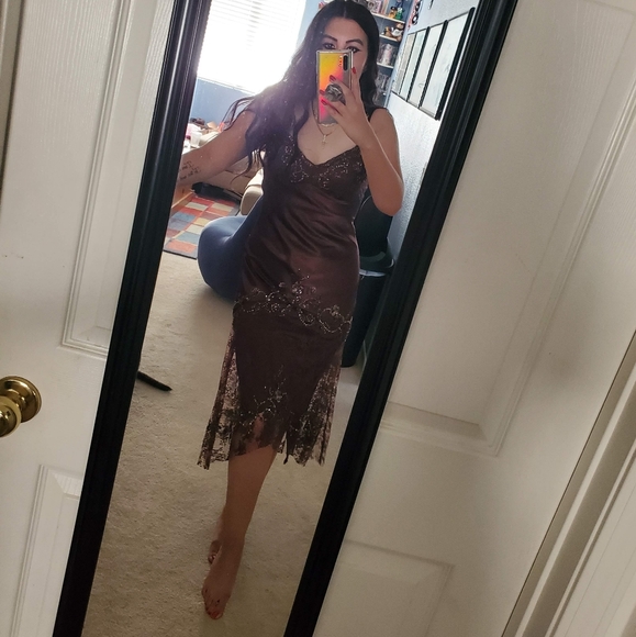 Xscape beaded sequin dress - Picture 5 of 15